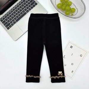 Pantalones de Punto con Apliques de Orejas de Conejo <span class=keywords><strong>para</strong></span> Niñas Pequeñas, con Ribete de Peluche, Forro Polar, Elásticos, Suaves, <span class=keywords><strong>para</strong></span> Otoño e Invierno, Leggings <span class=keywords><strong>para</strong></span> Bebés y Niñas Pequeñas - Product Image 4