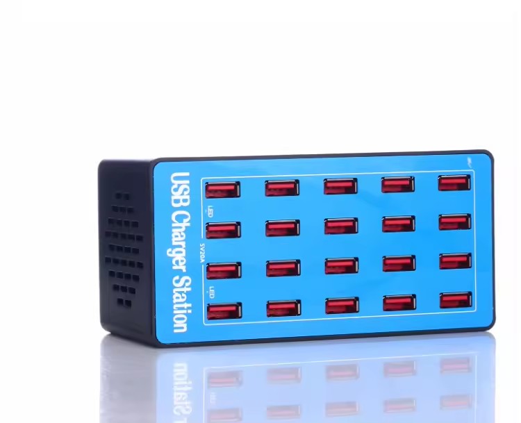 100 Вт USB зарядное устройство хорошего качества с 20 портами Универсальная Многофункциональная быстрая зарядная станция