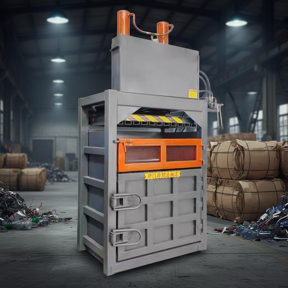 Vertical Hydraulic Cardboard Baler Machine for Waste Paper, Carton Box ...
