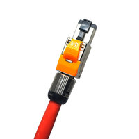 Connecteur de câble Lan Cat7 sans outil, prise Keystone blindée 8P8C RJ45 sans outil, prise modulaire Cat8, adaptateur en alliage de zinc Ip67 mâle M12