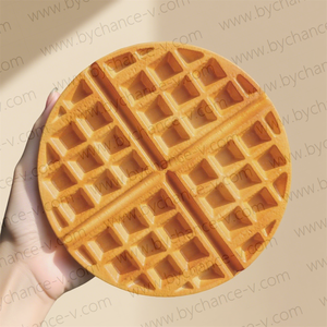 Elegante Modelo de Muestra de Waffle Artificial de Fresa y Crema de Galletas para Fotografía de Autoportretos y Estilismo Culinario - Product Image 3