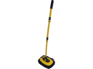 BENHENG Nouvelle <span class=keywords><strong>brosse</strong></span> de lavage de voiture 2-en-1 amovible en chenille avec manche courbé extensible en alliage d'aluminium - Product Image 3
