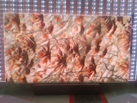 Dalle de marbre onyx translucide couleur miel avec fleurs rouges, prix compétitif, carreaux de pierre onyx jaune 12x12 pour murs et sols de salle de bain