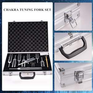 Ensemble de diapasons métalliques Solfeggio OEM, 9 diapasons de thérapie sonore de guérison, activateur, boîte cadeau, 6 fréquences standard - Product Image 5