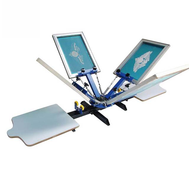 Aluminum Pallet Textile Rotary Screen Printing Machine 4 Color 2 Station