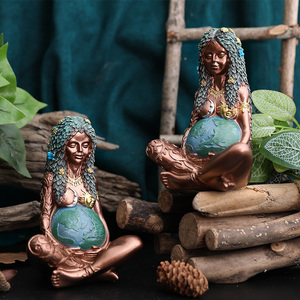 Artisanat en résine de pierres précieuses naturelles pour <span class=keywords><strong>la</strong></span> fête des mères, art de <span class=keywords><strong>la</strong></span> Terre Mère Gaia, statue de déesse, art populaire fait à <span class=keywords><strong>la</strong></span> main au laser UV, durable pour <span class=keywords><strong>la</strong></span> maison - Product Image 3