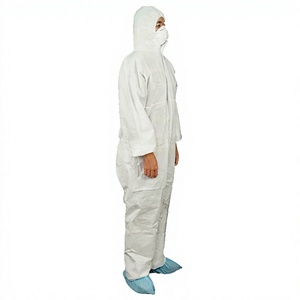Vêtements de protection jetables non tissés de type 5/6 <span class=keywords><strong>pour</strong></span> peintre, antistatiques, combinaison microporeuse <span class=keywords><strong>pour</strong></span> adulte - Product Image 1
