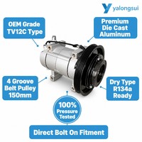 YLS Auto-Klimakompressor für Toyota Corolla SECCA AE101 AE111 AE102 1.6L TV12C 4PK 150mm 883201A440 883201A240 4425002572