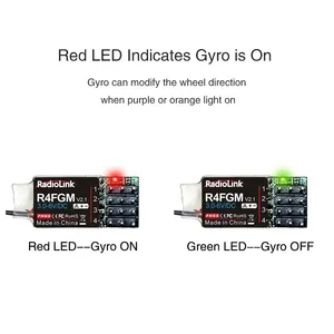 Radiolink R4FGM Mini Receptor de 4 Canales con Giroscopio 1:28/64 para Coches RC de Bolsillo, <span class=keywords><strong>Hotwheel</strong></span> RC4GS RC6GS T8S T8FB RC8X - Product Image 4