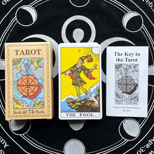 Cartes de tarot personnalisées en version anglaise de grande taille 7*12cm avec manuel en papier, cartes <span class=keywords><strong>oracle</strong></span> dans une boîte colorée - Product Image 2