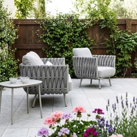 Chaise dinante résistante aux UV durable légère réglée de patio extérieur de jardin de patio de restaurant