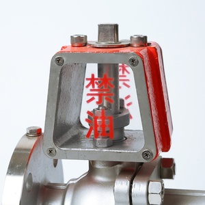 Válvula de bola de oxígeno Manual sin aceite de acero inoxidable personalizada de fábrica/R Gas agua con brida Aplicación general OEM compatible - Product Image 3