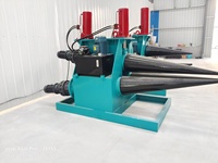 Machine à cintrer les plaques coniques 10x1500, plieuse hydraulique à 3 rouleaux pour tour éolienne