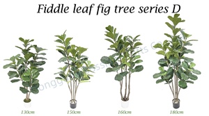 Bossion Faux Ficus Iyrata Écologique en <span class=keywords><strong>Pot</strong></span> Vert, Grand Arbre Artificiel - Product Image 5