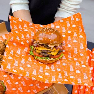 <b>Food</b>-Grade Coated Virgin Greaseproof <b>Paper</b> for Burger & Bread Packaging Custom Print for Takeaway Restaurants Fast <b>Food</b> <b>Wrapping</b> - Product Image 1