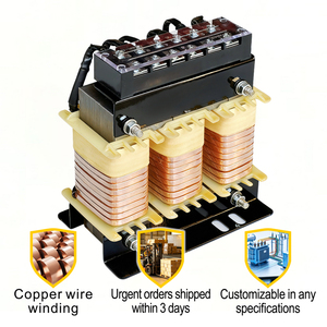 Reattore CA XMTC 20A trifase per VFD, con nucleo in rame puro, induttore di uscita 7.5kW 50/60Hz, certificato CE per sistemi di alimentazione elettrica - Product Image 1