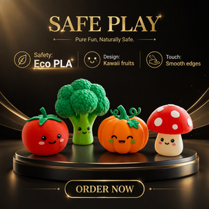 Jouet anti-stress en forme de brocoli mignon imprimé en 3D, écologique, en PLA, jouet sensoriel souple pour enfants de 6 ans et plus, pour toute la famille - Product Image 6