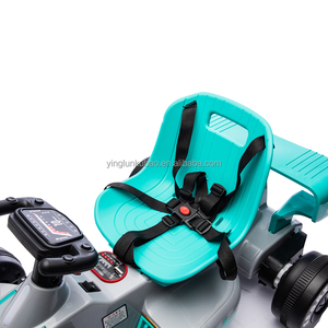 Voiture de course électrique pour enfants, style Formule 1, batterie 12V, aileron aérodynamique, pare-chocs de protection, durable et sûre pour l'extérieur - Product Image 2