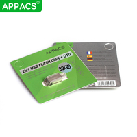 Flash Disk Metal USB 2.0 APPACS High Speed Full Capacity 4GB 8GB 16GB 32GB 64GB 128GB Baru