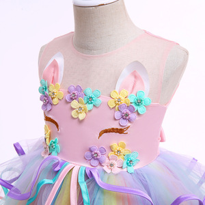 Mazon-vestidos de <span class=keywords><strong>princesa</strong></span> para niñas, ropa de verano, nicorn - Product Image 6