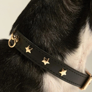 Perhiasan mewah kerah sabuk anjing dihias dengan desain keling kerah hewan peliharaan dapat diatur tahan lama untuk mode anjing bergaya dan keamanan - Product Image 1