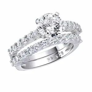 1 قيراط خاتم الماس سوليتير السعر 925 الفضة الذهب شغل الزفاف Ring_Diamond ، خاتم الزفاف الماس ، خاتم من الذهب والألماس