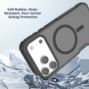 Funda Magnética con Carga Inalámbrica para <span class=keywords><strong>iPhone</strong></span> 18 17 16 15 <span class=keywords><strong>14</strong></span> 13 <span class=keywords><strong>Pro</strong></span> Max, Protección Suave - Product Image 4