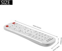 Télécommande universelle de remplacement pour projecteur, compatible avec la plupart des marques de projecteurs intelligents Bestlamp CA-006E