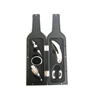 Chai Hình Rượu Vang Opener Đặt Chai Rượu Vang Opener Đặt Dễ Thương Corkscrew <span class=keywords><strong>Wine</strong></span> <span class=keywords><strong>Bottle</strong></span> Opener Kit - Product Image 1