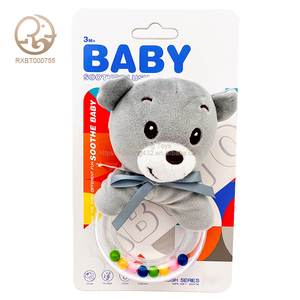 High Quality Stuffed Bear Baby Rattle <strong>Plush</strong> <strong>Toys</strong> Cute Animal Shaped Soft Plastic <strong>Toys</strong> for Play Baby Education <strong>Cheap</strong> Price - Product Image 1