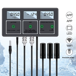 8-en-1 WiFi EU Standard <span class=keywords><strong>PH</strong></span> Mètres Personnalisable OEM Testeur de Qualité de l'Eau Electrolyzer Instrument Détecteur - Product Image 5