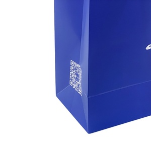 Customizable Blue Paper Packeing Paper <b>Bag</b> Store <b>Bags</b> With logo Luxury - Product Image 5