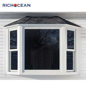 Fenêtre à guillotine double française Richocean Grille en aluminium Fenêtres en <span class=keywords><strong>baie</strong></span> fixes coulissantes verticales à triple vitrage - Product Image 3