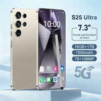 Smartphone S25 Ultra 16 Go + 1 To de stockage OTG, écran HD 7,3 pouces, batterie 7800 mAh, appareil photo 108 MP, processeur Deca Core, version globale 5G, Android 14, Smartphone OEM