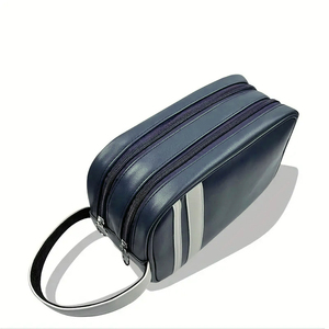 Bolsa de golf de PU azul marino con logotipo personalizado, bolsa de viaje con cierre de cremallera, equipo de palos de golf, kit de padrinos de boda, accesorios hechos, modelo de poliéster de nailon - Product Image 2