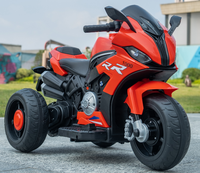 Moto électrique pour enfants à 3 roues, démarrage progressif, klaxon et phare, alimentation par batterie