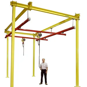 Outdoor column type KBK suspension beam crane Indoor small track mounted single girder crane