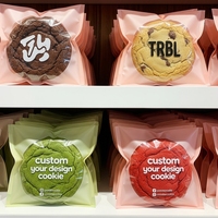 Sacs d'emballage individuels pour beignets, biscuits et pâtisseries, en plastique laminé de qualité alimentaire, transparents, thermoscellables, imprimés sur mesure