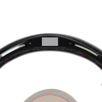Roda kemudi LED karbon tempa setengah berlubang, roda kemudi untuk mobil Coupe F10 F20 F22 F30 F32 M5 F90 F80 M3 M4 F82 M2 F87