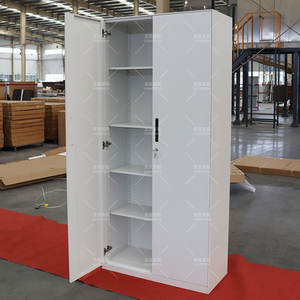 Meubles traditionnels industriels assemblés verrouillables Stockage <span class=keywords><strong>de</strong></span> fichiers en acier pour bureau à domicile Armoires <span class=keywords><strong>de</strong></span> classement hautes en métal pour documents du personnel - Product Image 4