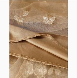 Nouvelles jupes longues élégantes pour femmes, printemps-été, broderie florale, maille, taille haute élastique, style doux, ligne A, en <span class=keywords><strong>tulle</strong></span> - Product Image 3