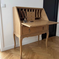 Bureau d'étude/commode de maquillage en bois, style américain antique, vintage, minimaliste, personnalisable, fabriqué en Chine, modèle 1