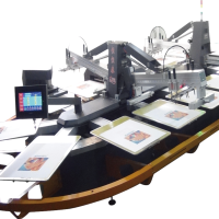 Imprimante textile numérique à écran ovale directement sur la machine d'impression de vêtement pour t-shirt