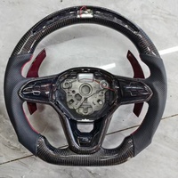 Volant pour volkswagen VW Golf 8 Golf8 Mk7 Mk8 gti 7r GTS R GLI GTD Volant Lenkrad LED Volant de voiture en fibre de carbone