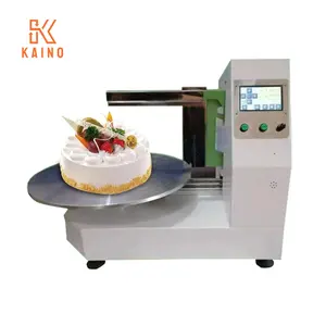 Máquina automática de enchimento e cobertura de bolos redondos de aniversário de casamento KAINO, creme de cobertura e alisamento, decoração e revestimento