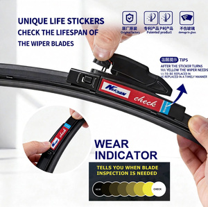 ใบปัดน้ำฝนไฮบริดแบบขายส่ง 19 อะแดปเตอร์ โครงสร้างไร้โครง รุ่น YL-631 รับทำโลโก้ตามสั่ง MOQ ต่ำเพียง 50 ชิ้น สำหรับรถยนต์มาสด้า บีเอ็มดับเบิลยู ใช้ได้ทุกฤดู - Product Image 3