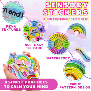 Xuri Hot Bán lo lắng cảm giác Fidget Strips chống căng thẳng kết cấu đồ chơi thanh thiếu niên làm dịu cứu trợ Băng bàn dán điện thoại - Product Image 5