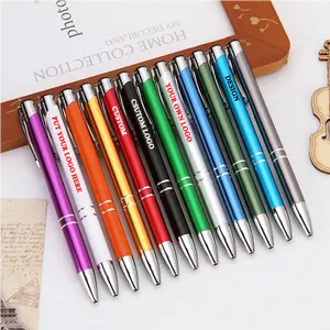 Metal Pens With Personalized New Promotion Cheap Ball Point Custom Laser Engraved Logo Gift Metal Ballpoint Pen