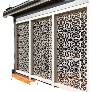 Pannello Decorativo in Metallo Tagliato al Laser, Recinzione <span class=keywords><strong>per</strong></span> Giardino, Pannello in Lamiera, Fabbricazione <span class=keywords><strong>di</strong></span> Metallo Premium - Product Image 1