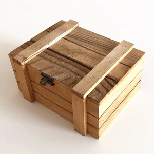 Phổ biến chưa hoàn thành bằng gỗ lưu niệm hộp với khóa hộp gỗ với bản lề nắp hộp lưu trữ bằng gỗ cho hàng thủ công - Product Image 3